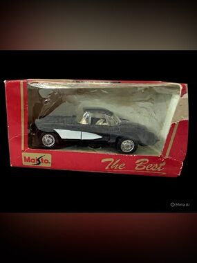 Black Corvette Die Cast Trophy Car.
